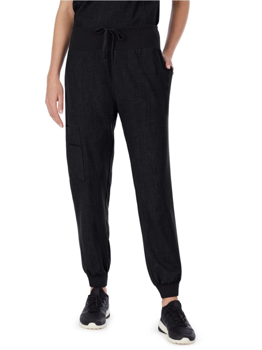 Cuddl Duds Black Stretch Scrub Joggers
